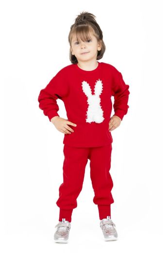 Picture of Best Kids BB23KK12255 RED Girl Sweatshirt