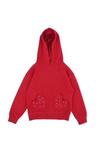 Picture of Best Kids BB23KK12203 RED Girl Sweatshirt