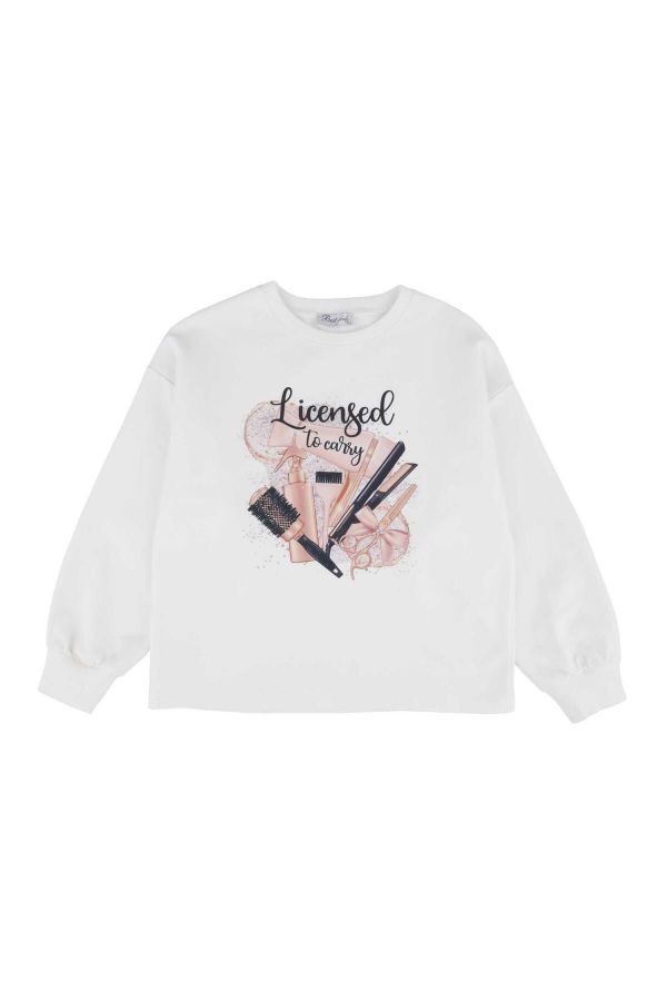 Best Kids BK23KK14283 EKRU Kız Çocuk Sweatshirt resmi