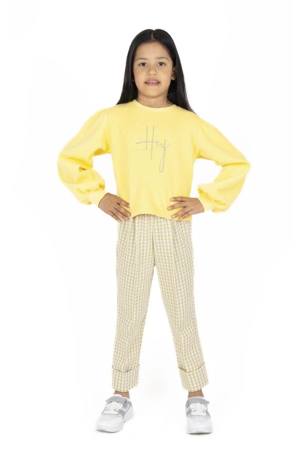 Picture of Best Kids BK23KK14312 YELLOW Girl Sweatshirt