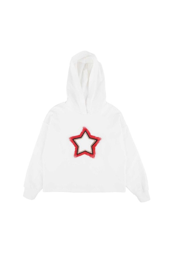 Best Kids BK23KK14344 EKRU-KIRMIZI Kız Çocuk Sweatshirt resmi