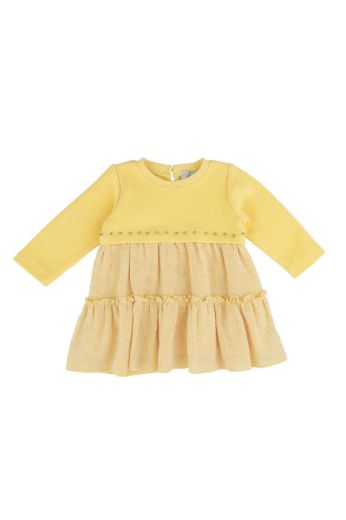 Picture of Best Kids BB23KK10080 YELLOW Girl Dress