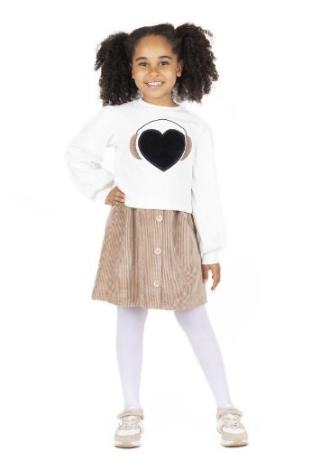 Picture of Best Kids BK23KK14279 BEIGE Girl Skirt