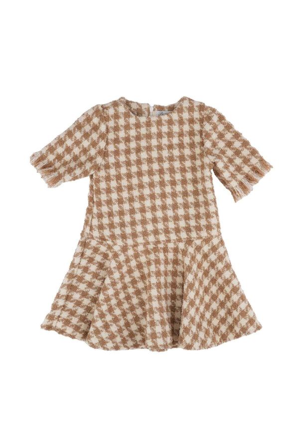 Picture of Best Kids BB23KK12239 CAMEL Girl Dress