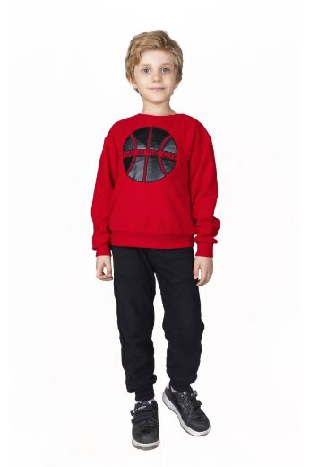 Picture of Best Kids BK23KE14565 RED Boy Sweatshirt