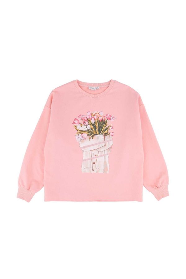 Picture of Best Kids BK23KK14272 POWDER Girl Sweatshirt