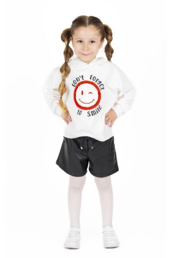 Picture of Best Kids BB23KK12269 ECRU-RED Girl Sweatshirt