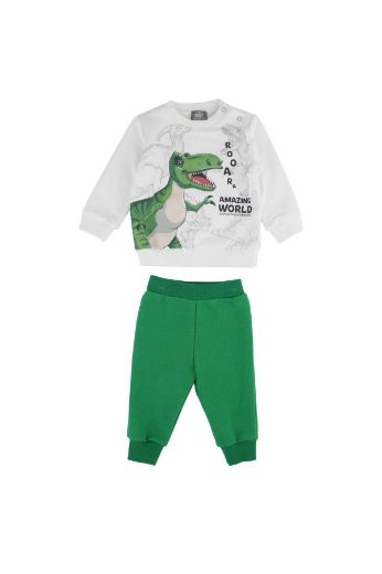 Picture of Best Kids BB23KE10410 ecru-green Boy Suit