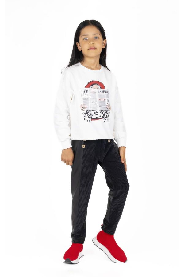 Picture of Best Kids BK23KK14265 ECRU Girl Sweatshirt