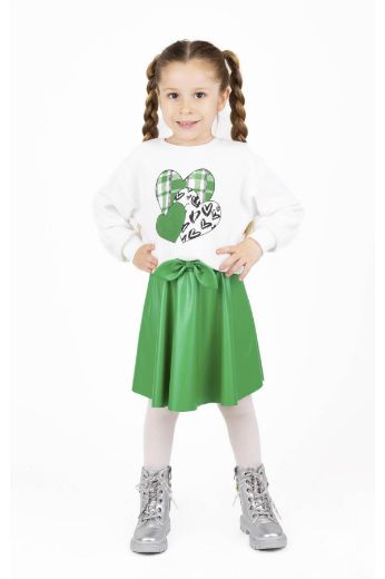 Best Kids BB23KK12243 EKRU-YESIL Kız Çocuk Sweatshirt resmi