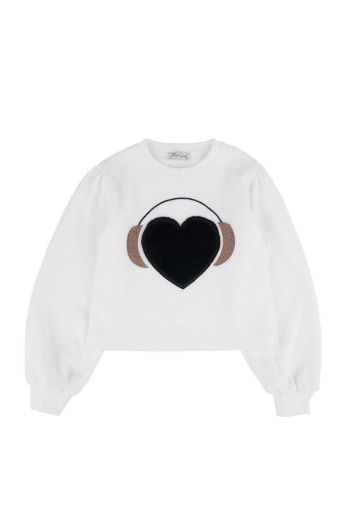 Best Kids BK23KK14336 EKRU-SIYAH Kız Çocuk Sweatshirt resmi