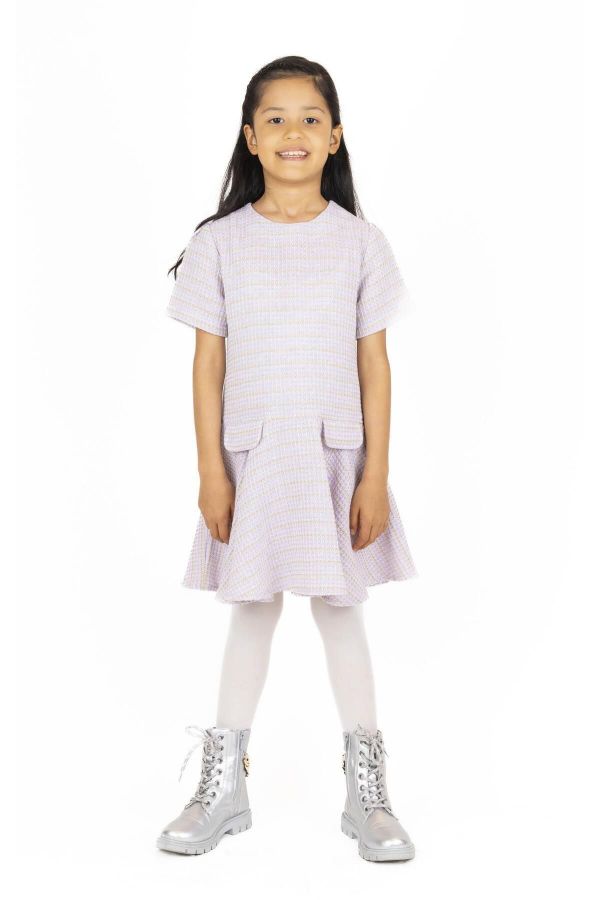 Picture of Best Kids BK23KK14331 LILAC Girl Dress