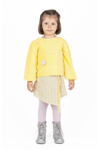 Picture of Best Kids BB23KK12252 YELLOW Girl Shorts Skirt