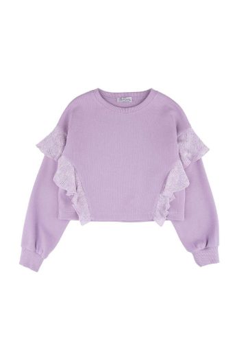 Picture of Best Kids BK23KK14301 LILAC Girl Sweatshirt