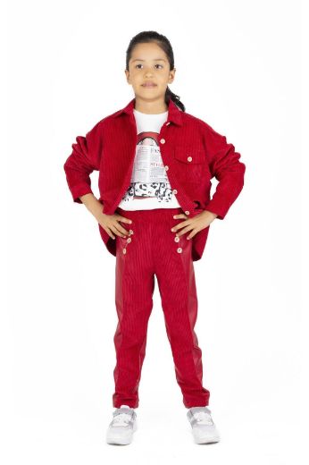 Picture of Best Kids BK23KK14274 RED Girl Pants