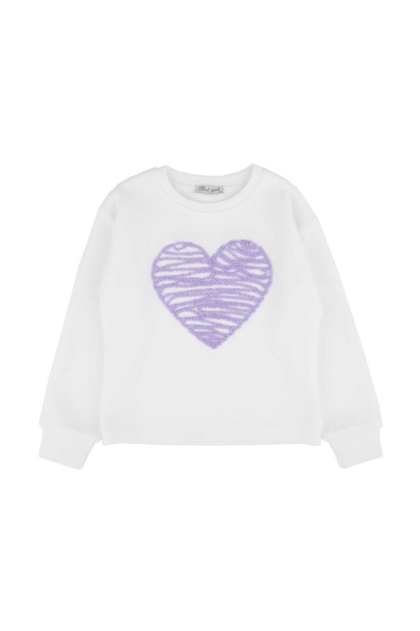 Best Kids BB23KK12256 EKRU-LILA Kız Çocuk Sweatshirt resmi