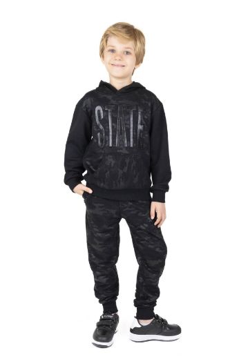 Picture of Best Kids BK23KE14566 BLACK Boy's Sweatpants