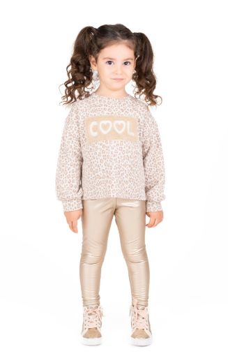 Picture of Best Kids BB23KK12277 BEIGE Girl Sweatshirt