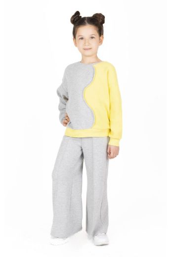 Picture of Best Kids BK23KK14295 YELLOW Girl Sweatshirt