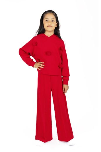 Picture of Best Kids BK23KK14267 RED Girl Sweatshirt