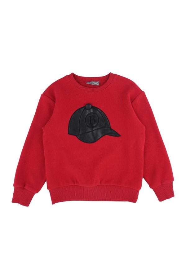 Picture of Best Kids BB23KE12543 RED Boy Sweatshirt