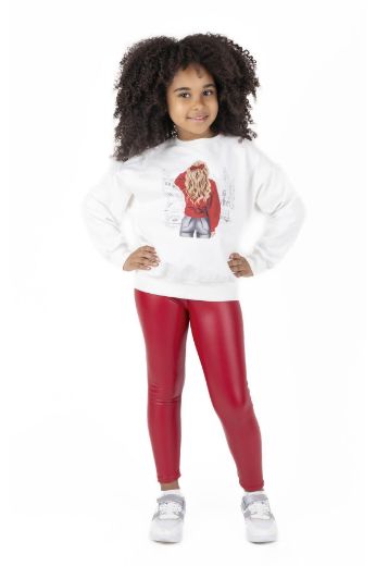 Picture of Best Kids BK23KK14278 ECRU Girl Sweatshirt