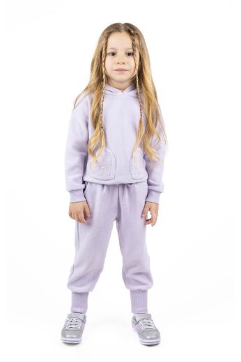 Picture of Best Kids BB23KK12203 LILAC Girl Sweatshirt