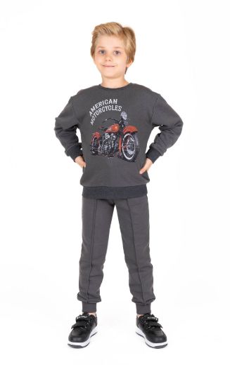 Picture of Best Kids BK23KE14530 ANTHRACITE Boy Sweatshirt