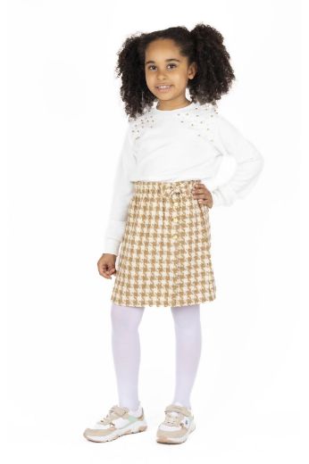 Picture of Best Kids BK23KK14302 CAMEL Girl Skirt