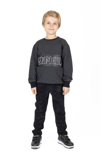 Picture of Best Kids BK23KE14571 ANTHRACITE Boy Sweatshirt