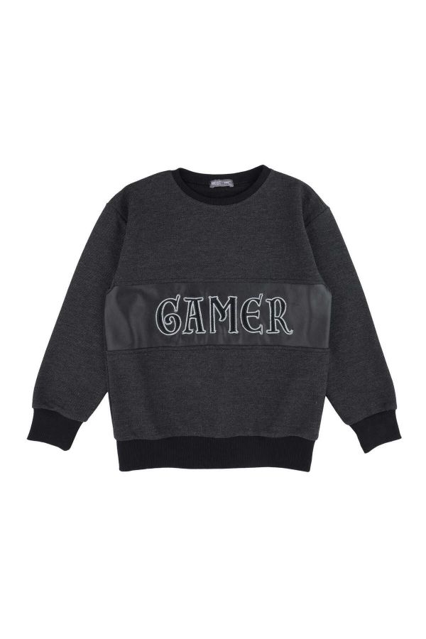 Picture of Best Kids BK23KE14571 ANTHRACITE Boy Sweatshirt