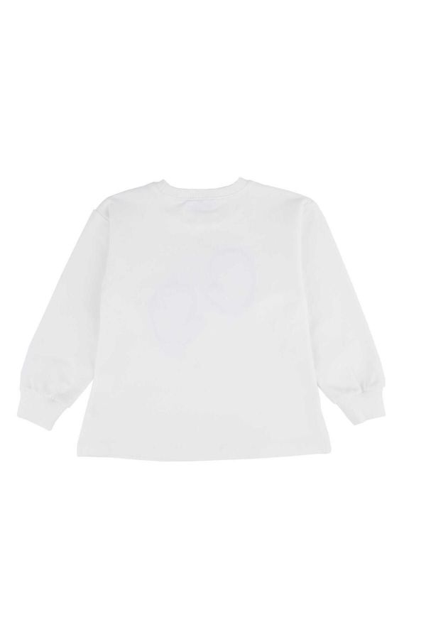 Picture of Best Kids BB23KK12274 ECRU-POWDER Girl Sweatshirt