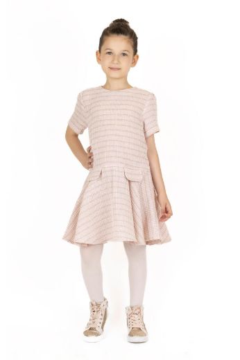 Picture of Best Kids BK23KK14331 POWDER Girl Dress