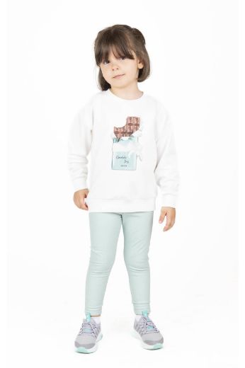 Picture of Best Kids BB23KK12206 ECRU Girl Sweatshirt