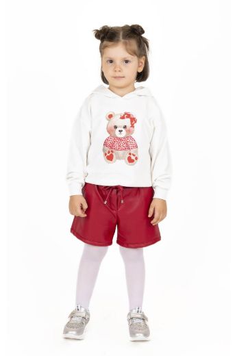 Picture of Best Kids BB23KK12208 RED Girl Shorts