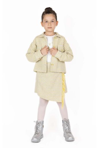 Picture of Best Kids BK23KK14315 YELLOW Girl Jacket