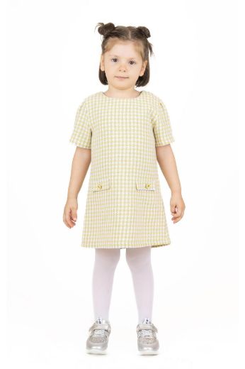 Picture of Best Kids BB23KK12283 YELLOW Girl Dress