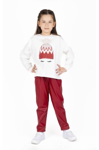 Picture of Best Kids BK23KK14321 RED Girl Pants