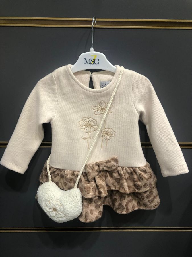 Sugar Kids S-1026 BEJ Kız Çocuk Elbise resmi