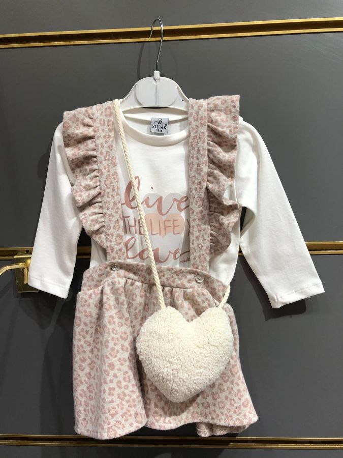 Sugar Kids S-1011 PUDRA Kız Çocuk Elbise resmi