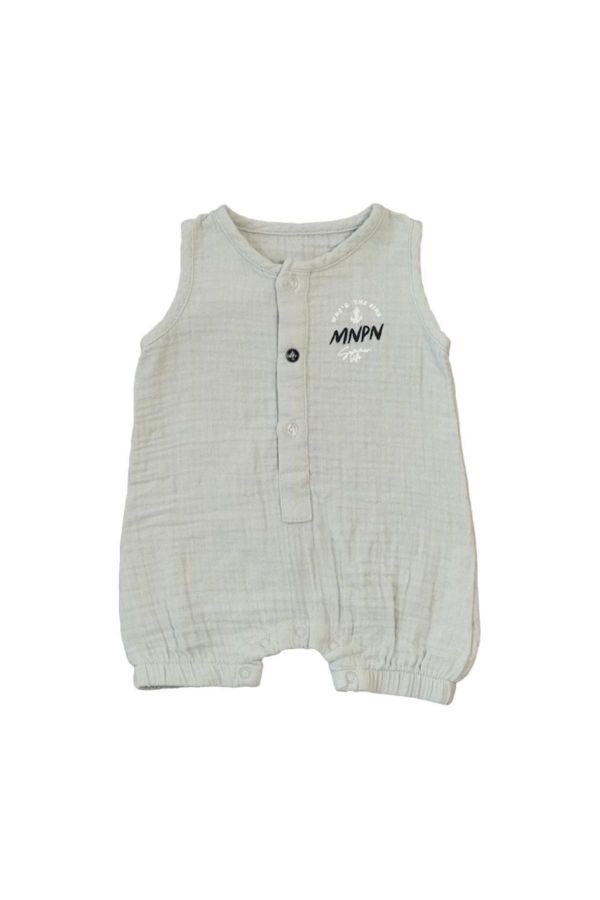 Picture of Bebepan 4496 GREY Baby Overalls