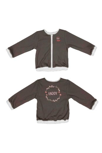 Picture of Bebepan 3752 KHAKI Girl Cardigan