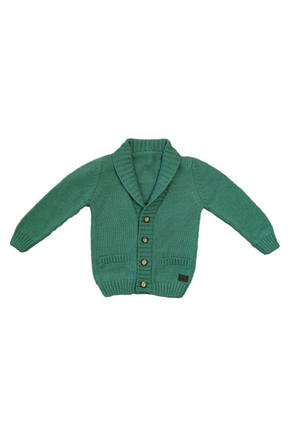 Picture of Bebepan 6873 GREEN Boys Cardigan