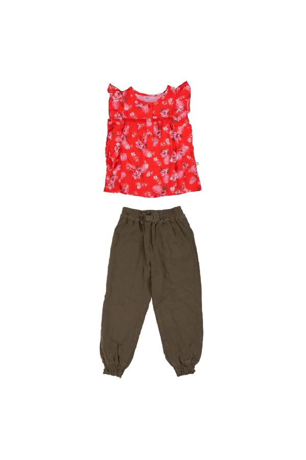 Picture of Bebepan 3991 POMEGRANATE FLOWER Girl Suit