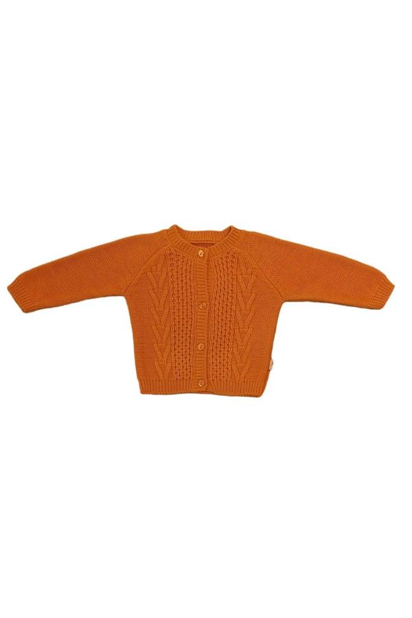 Picture of Bebepan 6869 ORANGE Girl Cardigan