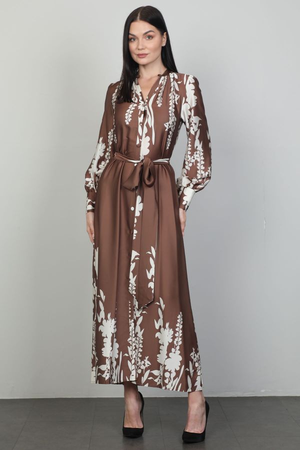 Picture of Green World 8330 BROWN Women Dress