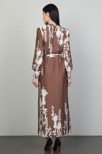 Picture of Green World 8330 BROWN Women Dress