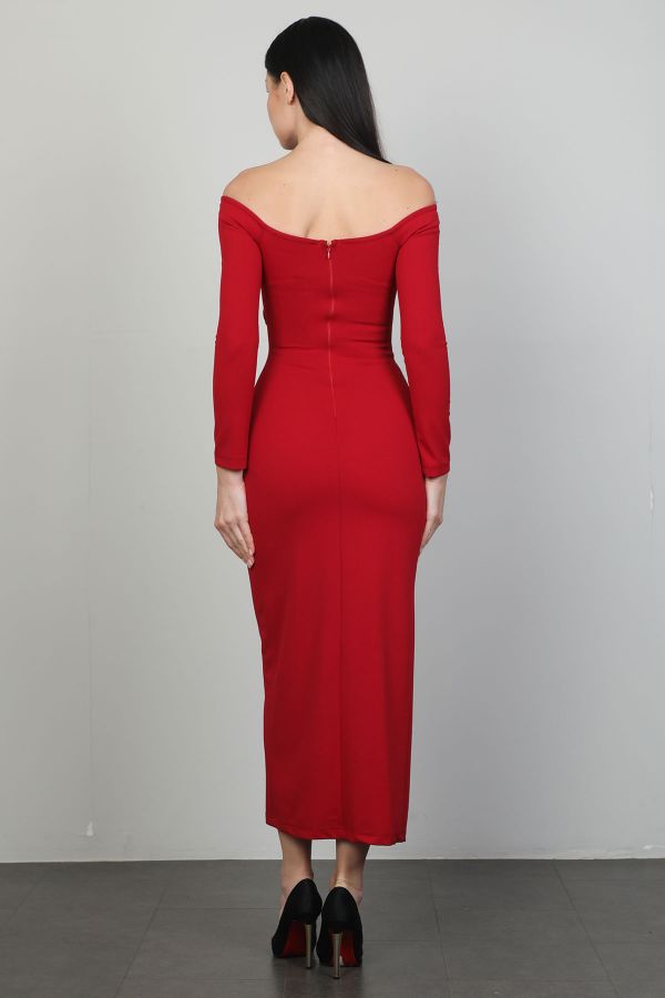 Picture of Green World 8482 RED Women Dress