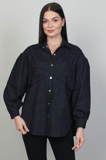 Picture of Seul 53149 BLACK Women Blouse