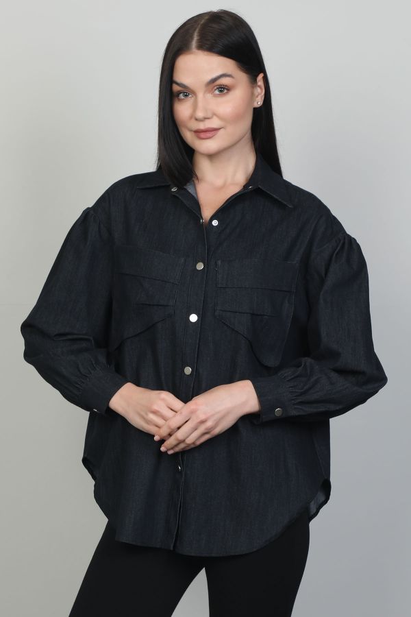 Picture of Seul 53149 BLACK Women Blouse